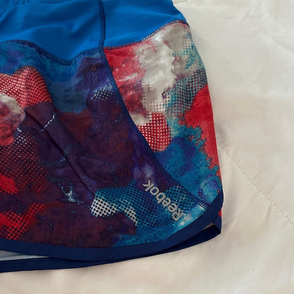 Reebok Women's Colorful Athletic Shorts - Blue, Red, Purple Size:S, Small